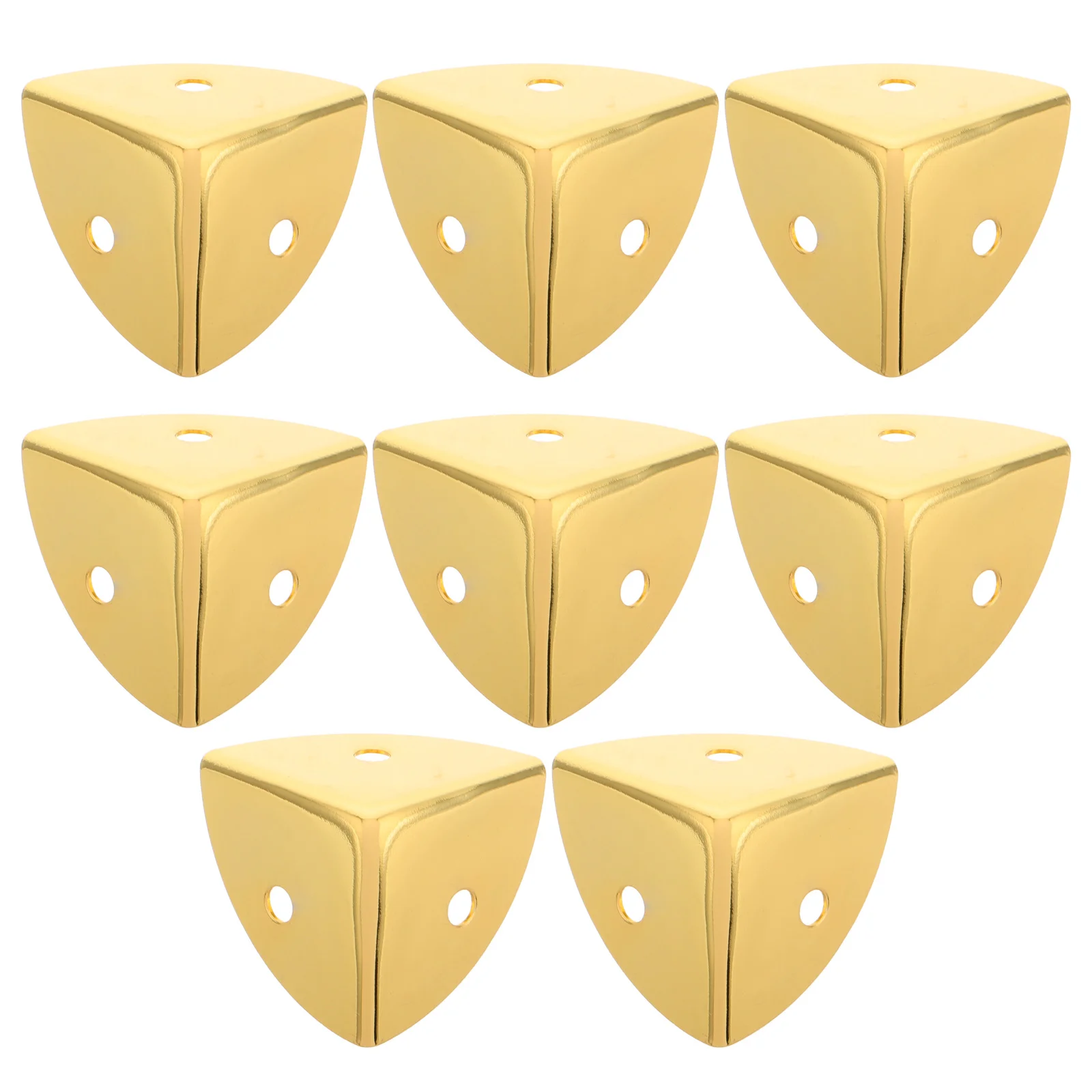 Protectores de esquinas de Metal para bordes de cajas, protectores anticolisión de 90 grados, soportes protectores para cajas de madera y joyería, 8 Uds.