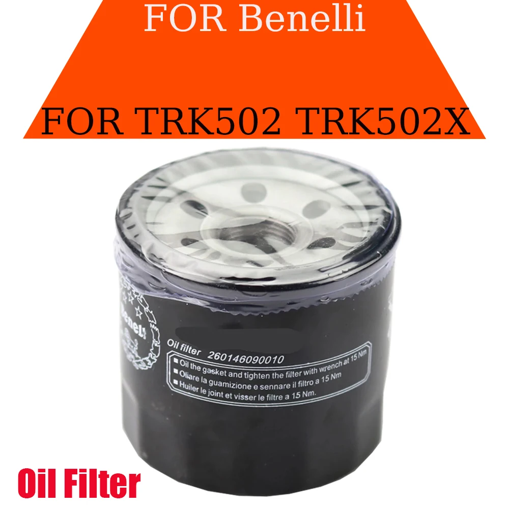 Motorcycle Oil Filter For Benelli 502C TRK502 TRK502X TRK502  X BJ500 BJ600 Leoncino500 Leoncino 500 TNT600 TNT300 TNT 600 300