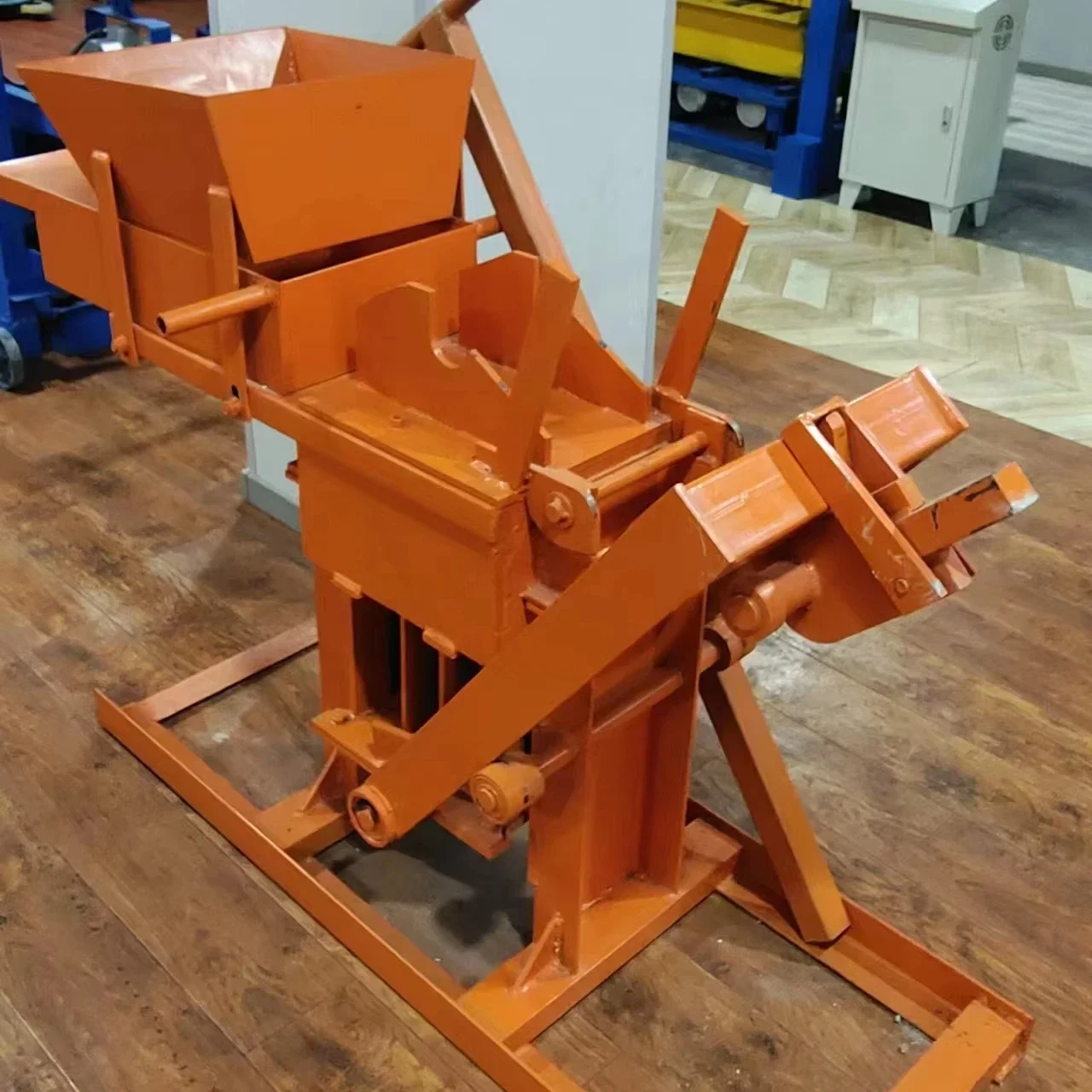 

Manual Small Home Soil Clay Earth Interlocking Brick Making Machine