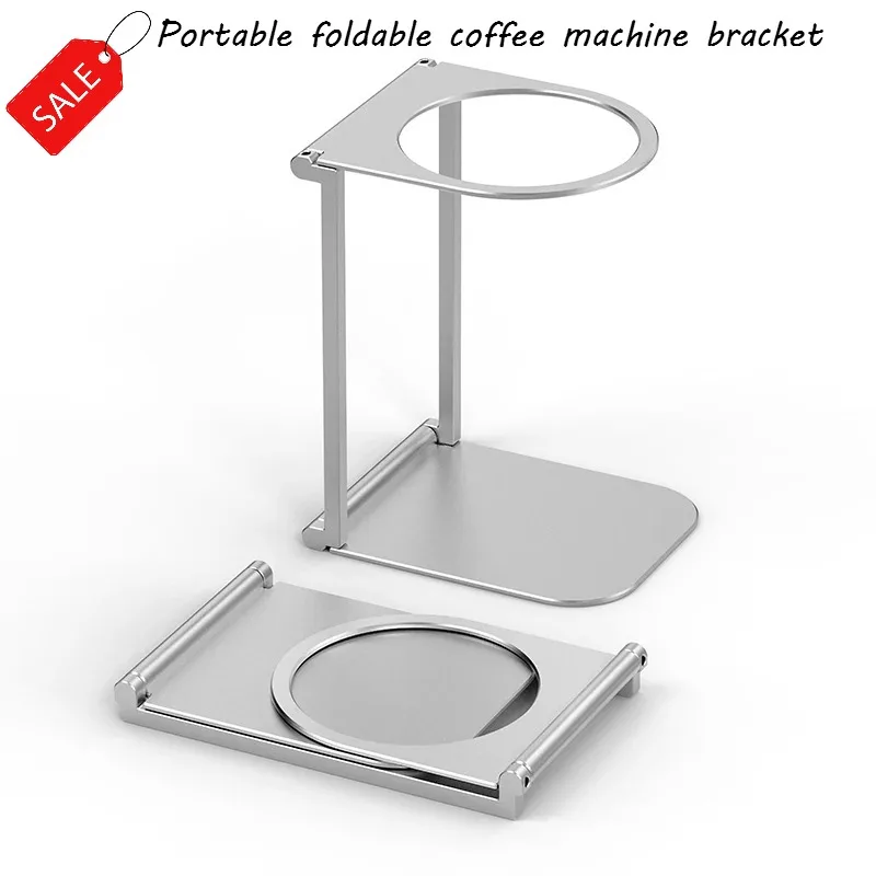 

Portable Foldable Coffee Cup Rack Aluminum Alloy Support Rack Coffee Machine Metal Bracket