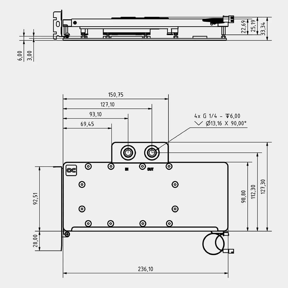 Alphacool Core GPU Water Block Serve For XFX Mercury AMD Radeon RX 9070XT OC Gaming,Magnetic Air Card Cooler With Backplate