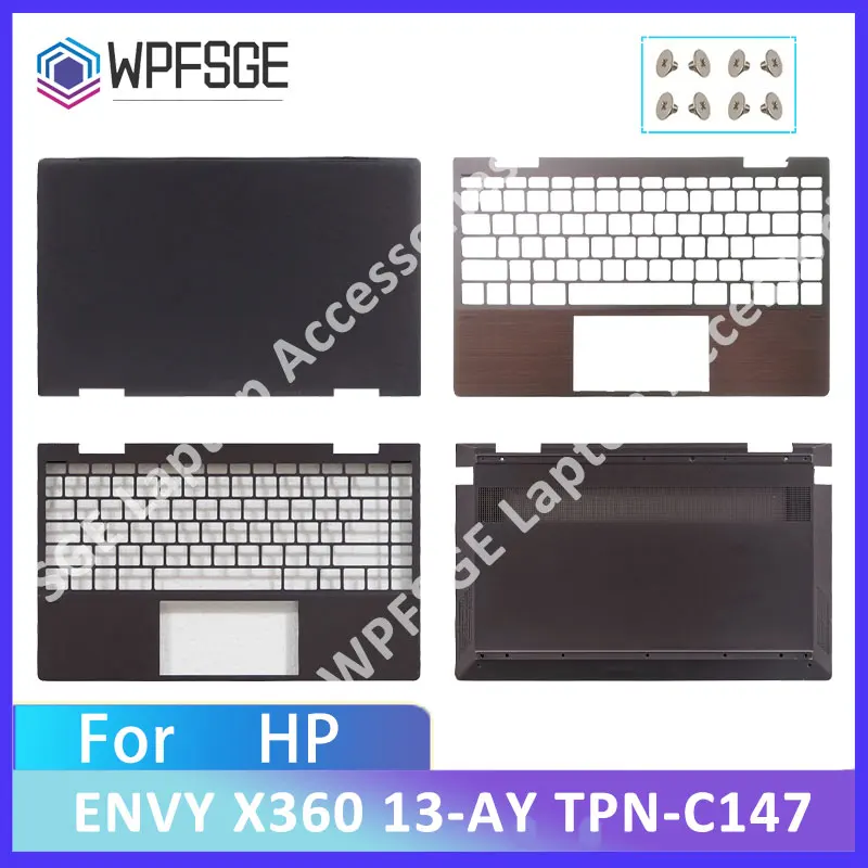 

Replace Laptop Covers For HP ENVY X360 13-AY TPN-C147 LCD Back Cover Top Lid Case/Palmrest/Bottom Case Brown 13.3 Inch