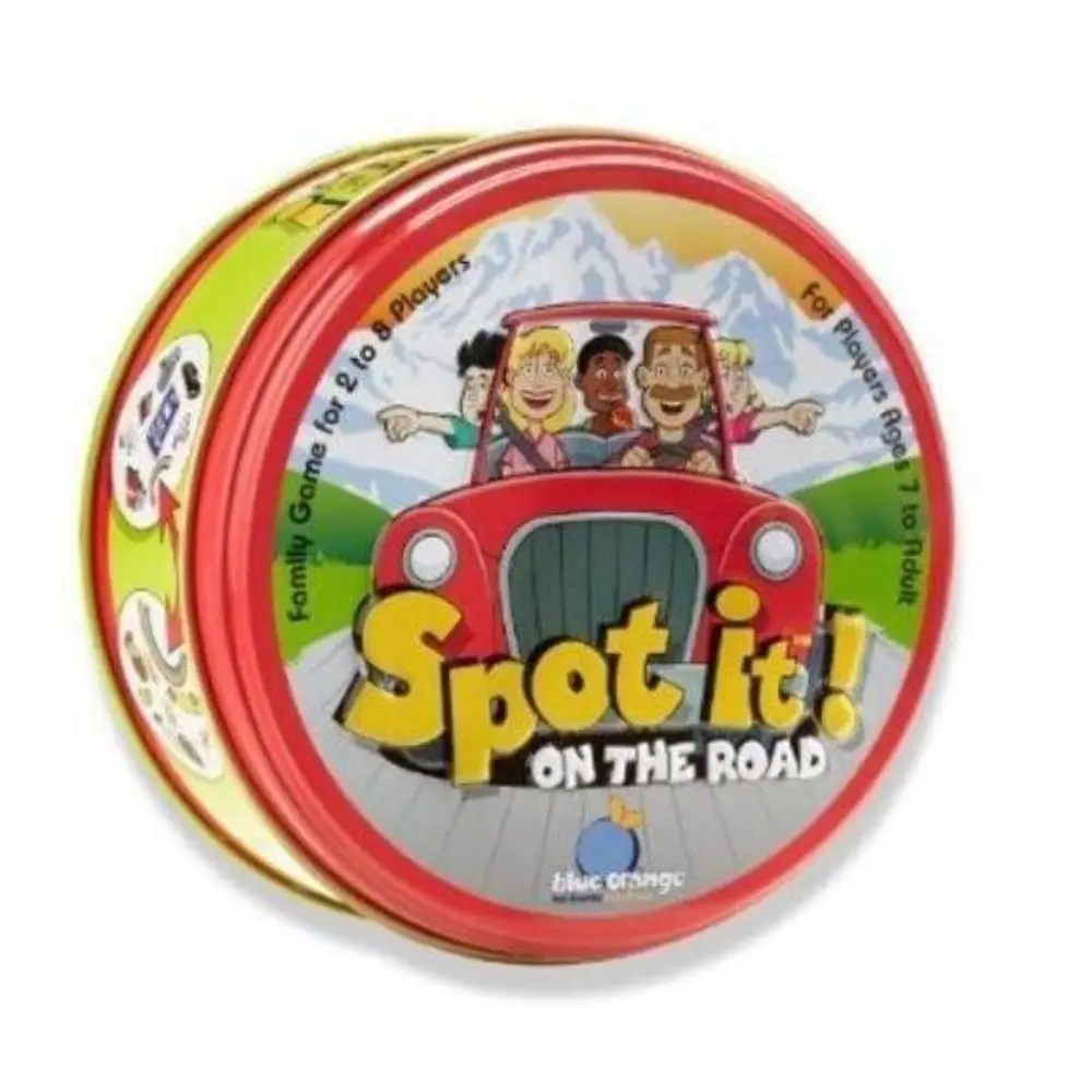Cartoon Numbers - Observation Game for Children and Adults, with a metal box containing 55 unique cards to enhance focus and rea