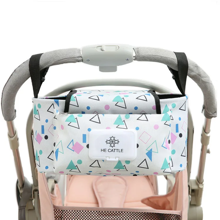 Heround baby stroller storage bag, acessórios de grande capacidade para crianças