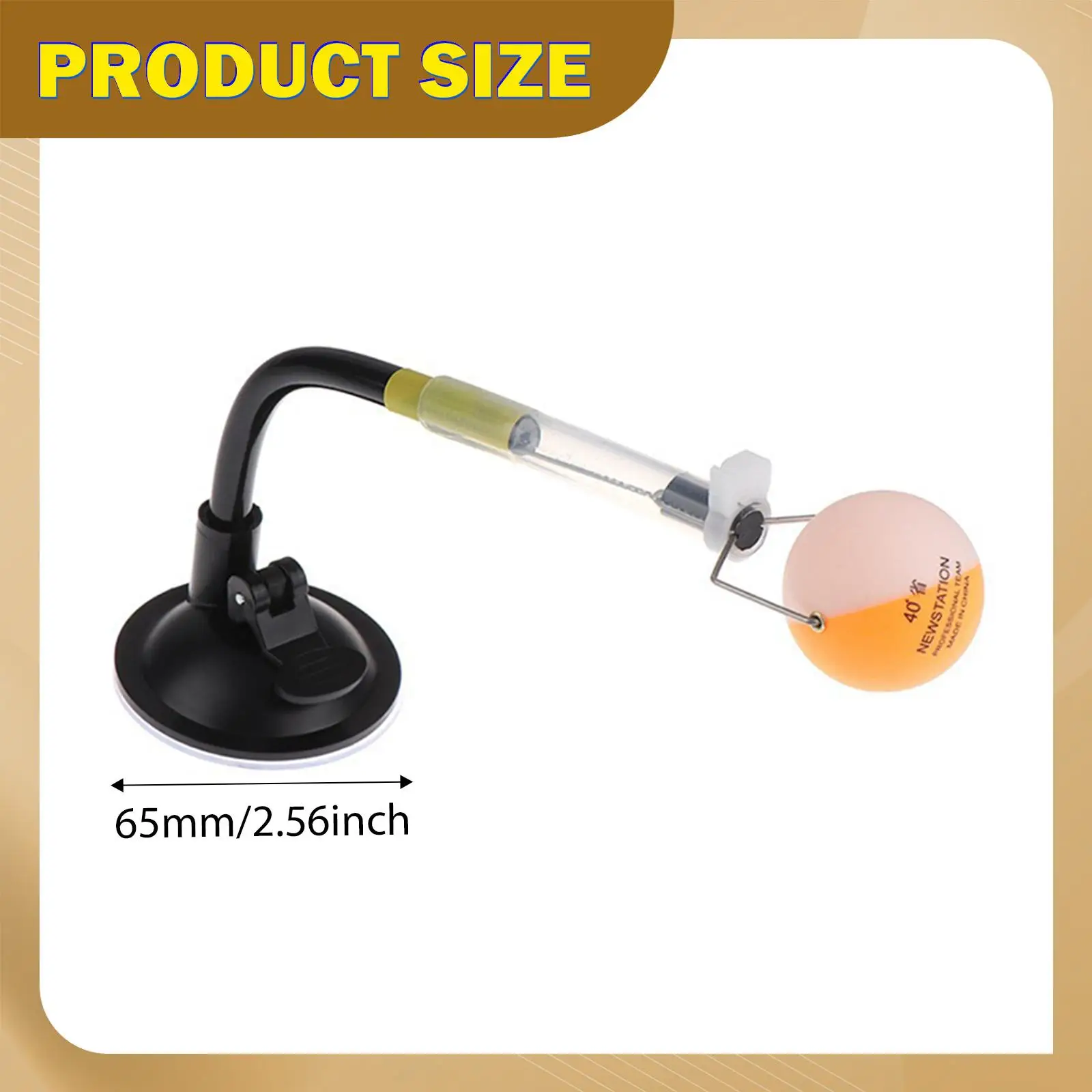 

Table Tennis Training Robot,Fixed Rapid Ball Clip with Balls Ping Pong Ball Machine for Kids Adults