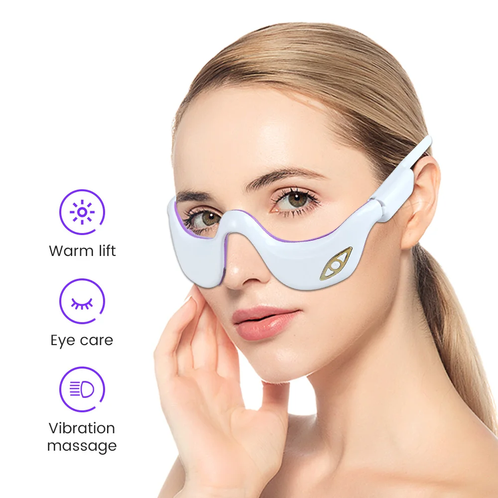 3D Eye Massager Relaxation Fatigue Relief Dark Circle Lightening Fine Line Smoothing Beauty Eye Care Device