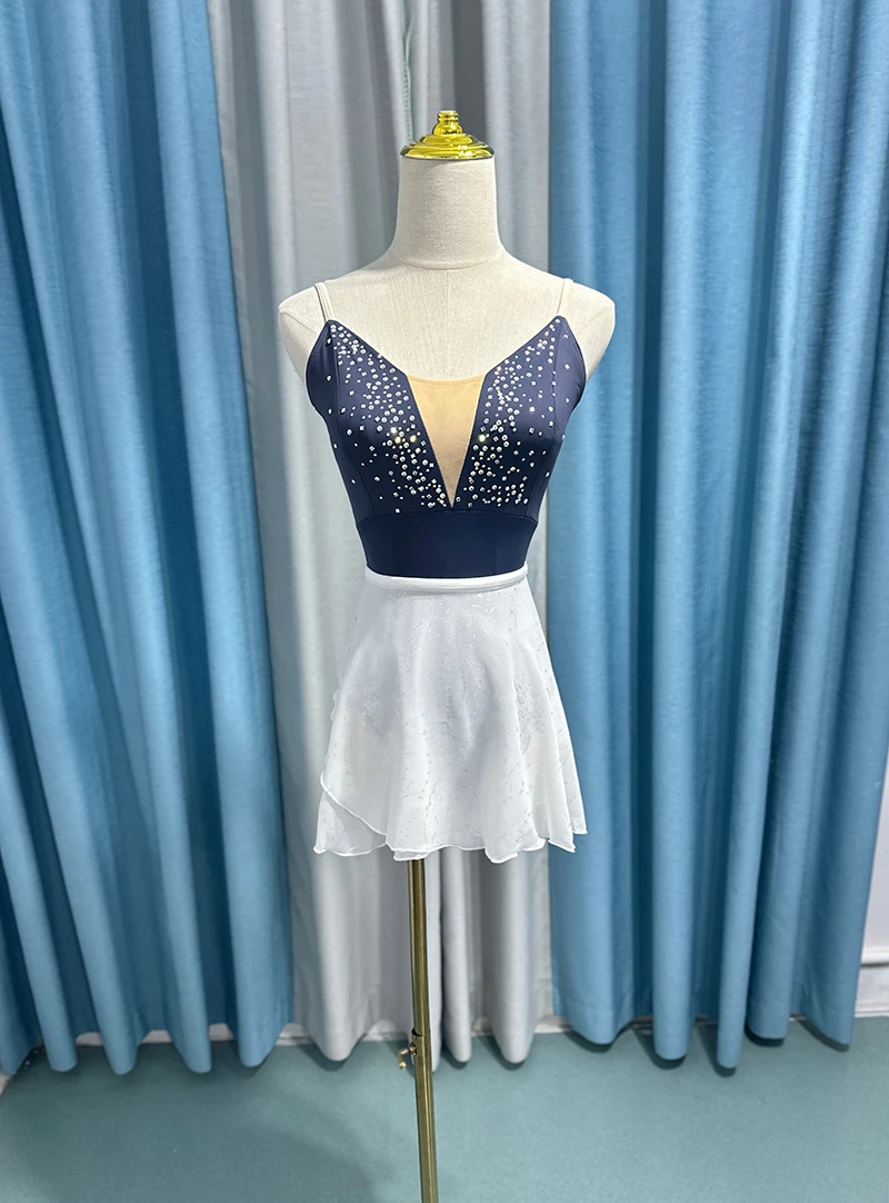

Ballet Jumpsuit Women Luxury Diamond Customization Dance Leotard Adult Sleeveless Ballet Dance Practice Suit New Yoga Clothes