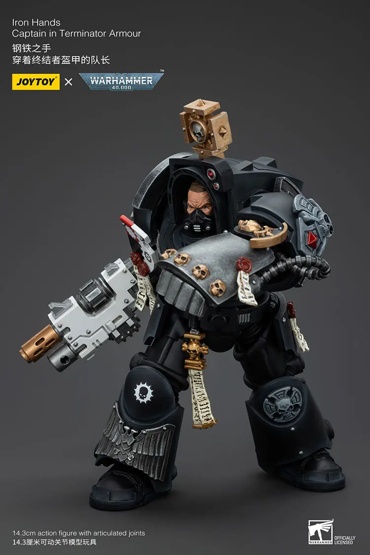 JOYTOY Warhammer 40K الأيدي الحديدية الكابتن في المنهي درع عمل أرقام دمية الديكور هدية جمع النموذج الأصلي