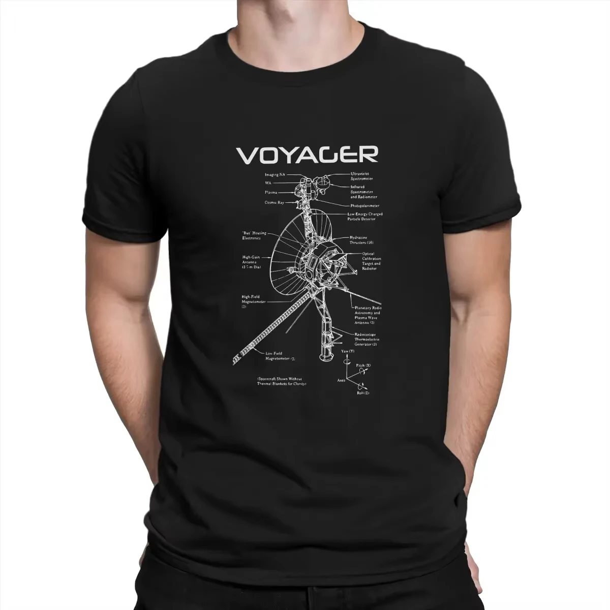 

HOT SALE Interstellar Cooper Science Fiction Film Male Harajuku Tops T Shirt O Neck Voyager Program Fashion Polyester T-Shirts