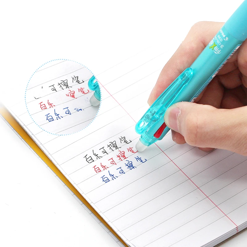 1pcs Frixion Ball 3Multifunctional Pen 0.38mm Colorful  Retractable Erasable School Supplies Japan Papeleria Study Stationery