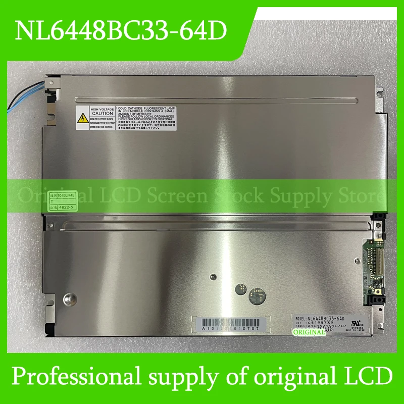 NL6448BC33-64D 10.4 Inch Original LCD Display Screen Panel for NEC Brand New and Fast Shipping 100% Tested