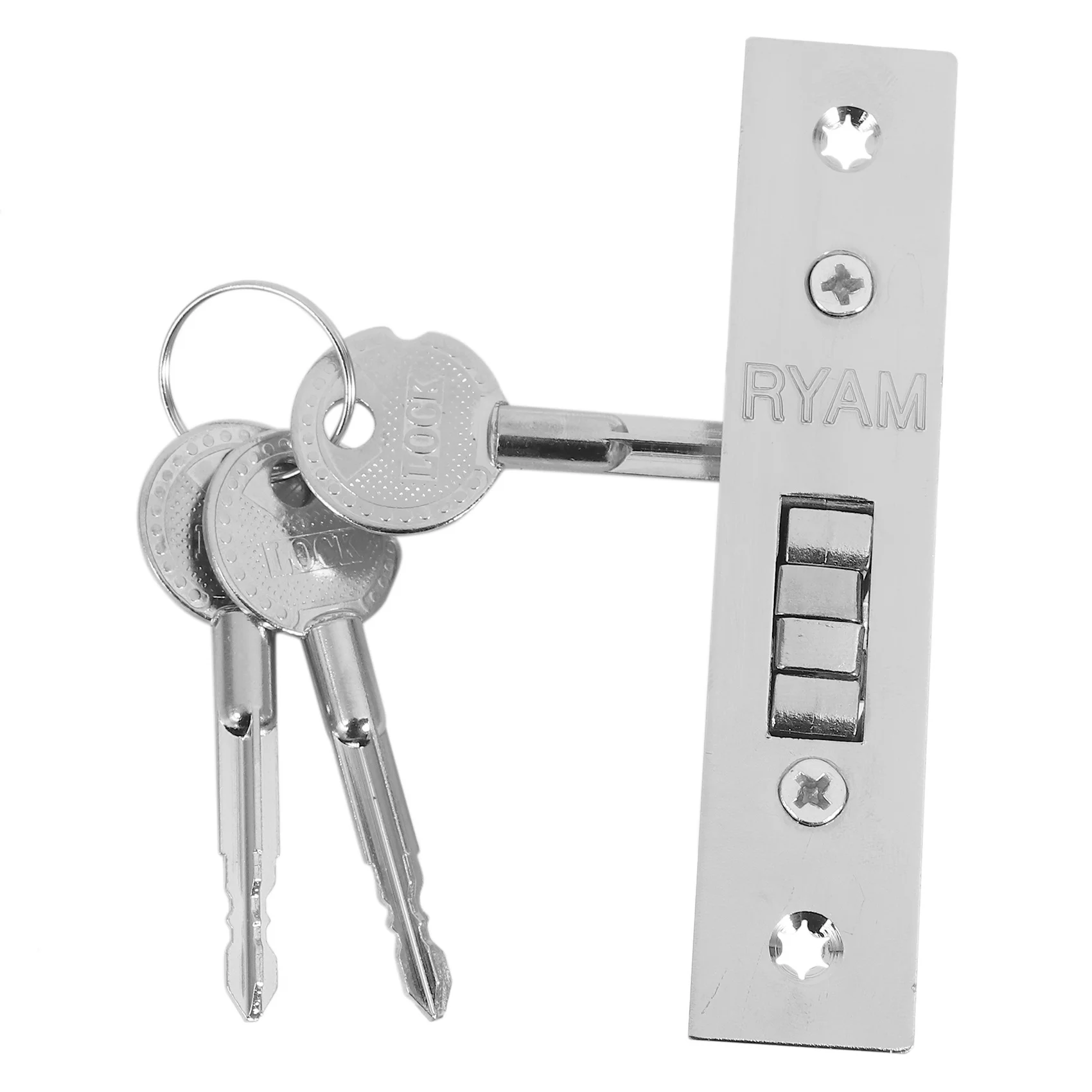 Y39A-2X Invisible/Door Lock, Sliding Door Hook Lock, Alloy Lock Body, Frame Glass Door, Sturdy, Durable, Door Hardware