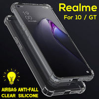 Airbag Shockproof Transparent Case For Realme GT Neo 3 2 8i Q3s Xt X2 X50 X3 V5 C21 C11 C3 5 6s 7 8 10 Pro Luxury Silicone Cover