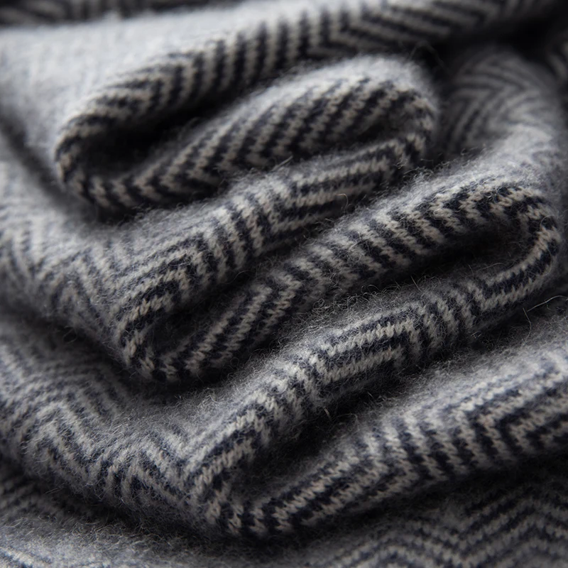 Autumn/Winter New Men's 100% Pure Cashmere Pullover Casual Zipper Knitted Sweater Loose Half High Neck Tops Thick Warm Jumper