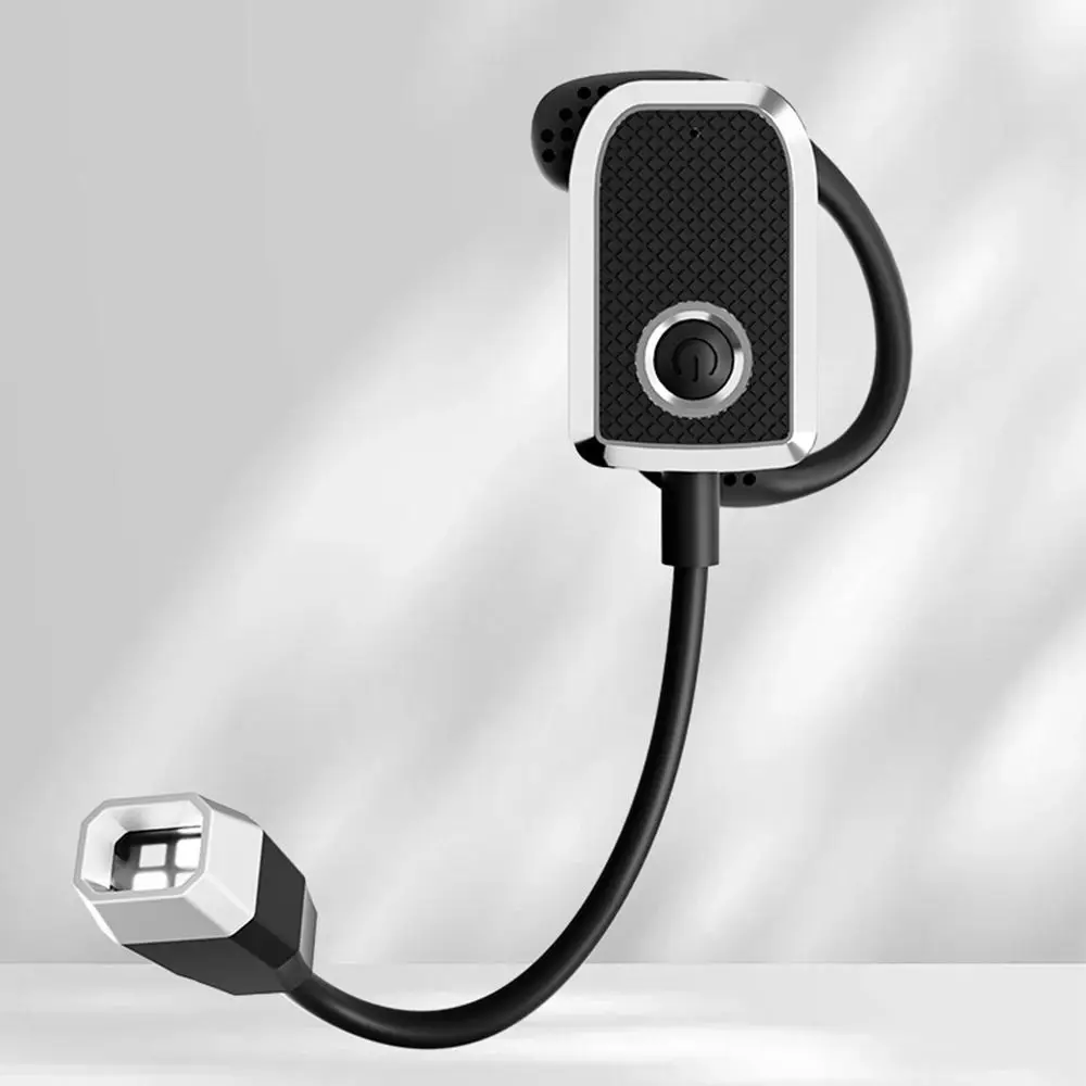 

Ear Hanging Reading Lamp Stepless Dimming Flexible Ear Clip Lamp USB Charging Creative LED Reading Light Outdoor Lighting