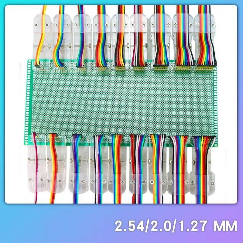 1.27/2.0/2.54 مللي متر مشبك اختبار الملعب ، مشبك البرمجة ، تركيبات برمجة PCB ، مشبك حرق المبرمج