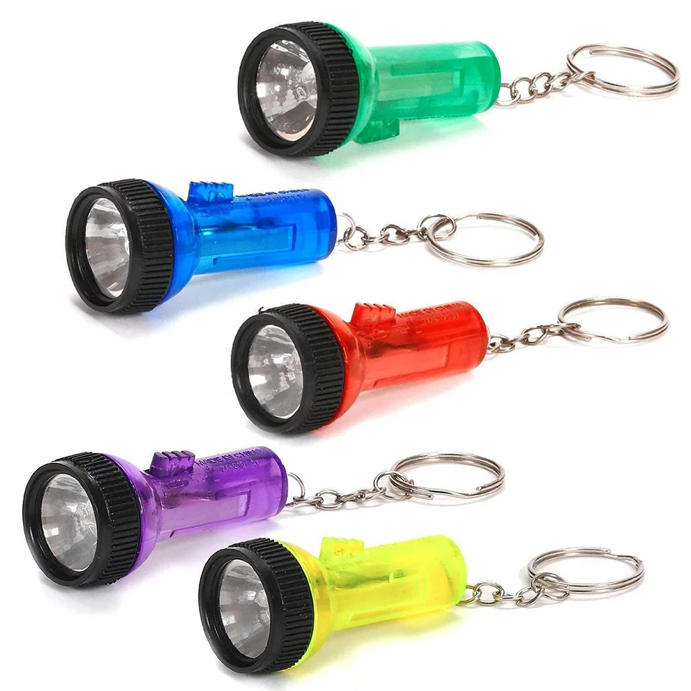 

24 Pcs Keychain Flashlight Mini Light Torch LED Car Key Ring Pendant Camping Outdoor Emergency Portable