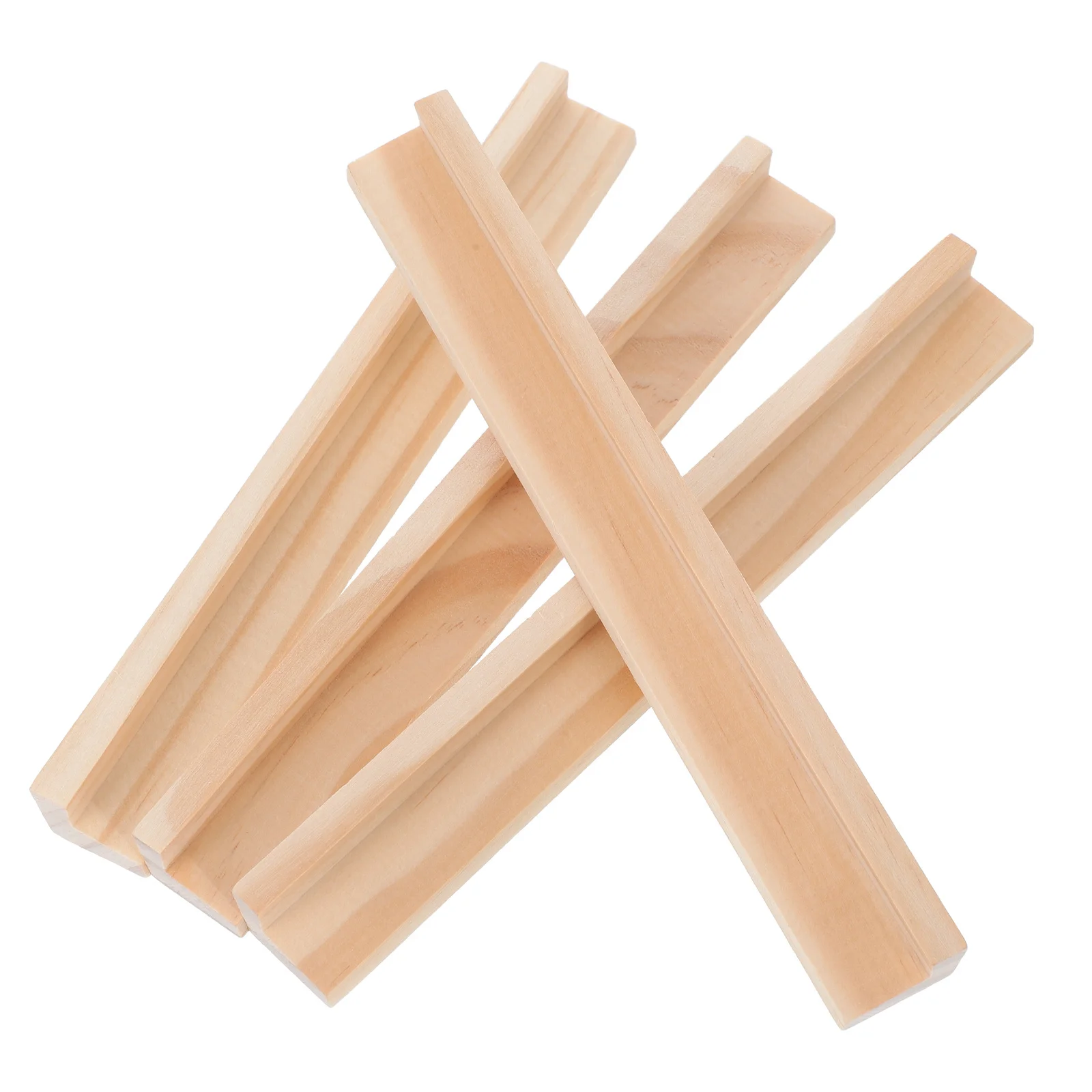 4pcs Wooden Domino Racks Multi-Function Desktop Holders For Game Tiles Diy Display Bases Home Decor Accessories