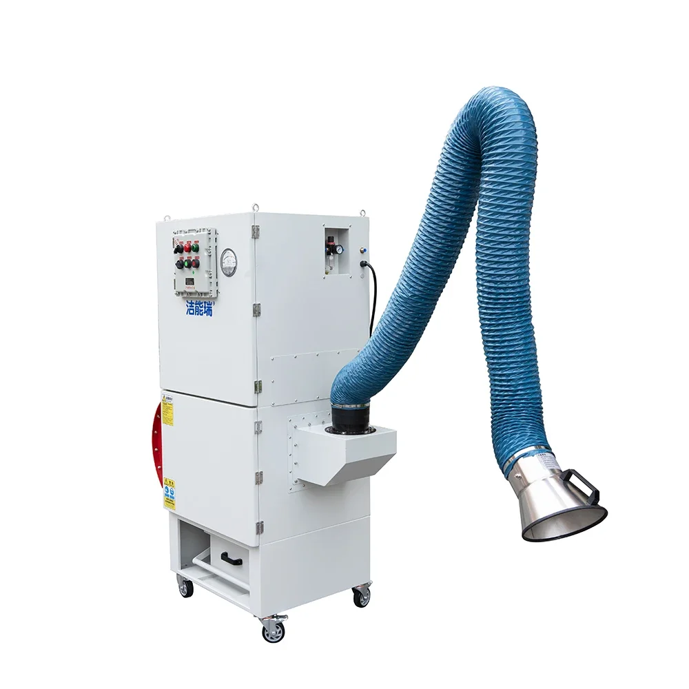 AJS370 Industrial Dust Collector - 40M² HEPA Filter, Pulse Cleaning - for Sandblasting, Powder Coating & Casting