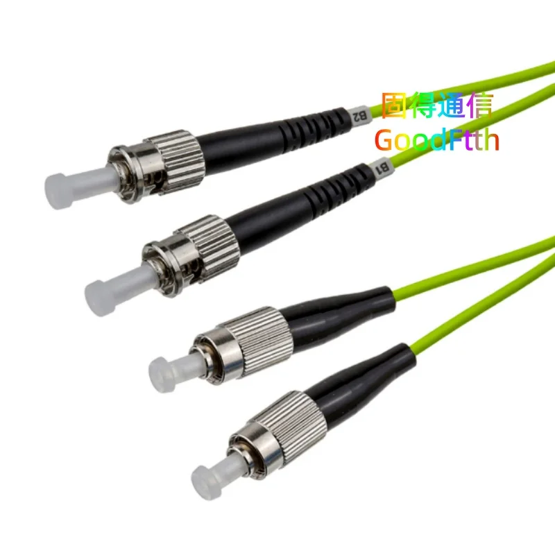 Fiber Patch Cord Lead FC-ST ST-FC OM5 Duplex Cable Jumper Patchcord GoodFtth