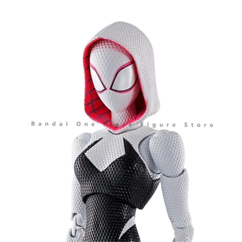 In Stock Original Bandai SHF Spider-Man Gwendolyn Maxine Stacy Action Figure Animation Toy Gift Model Collector Anime Hobby