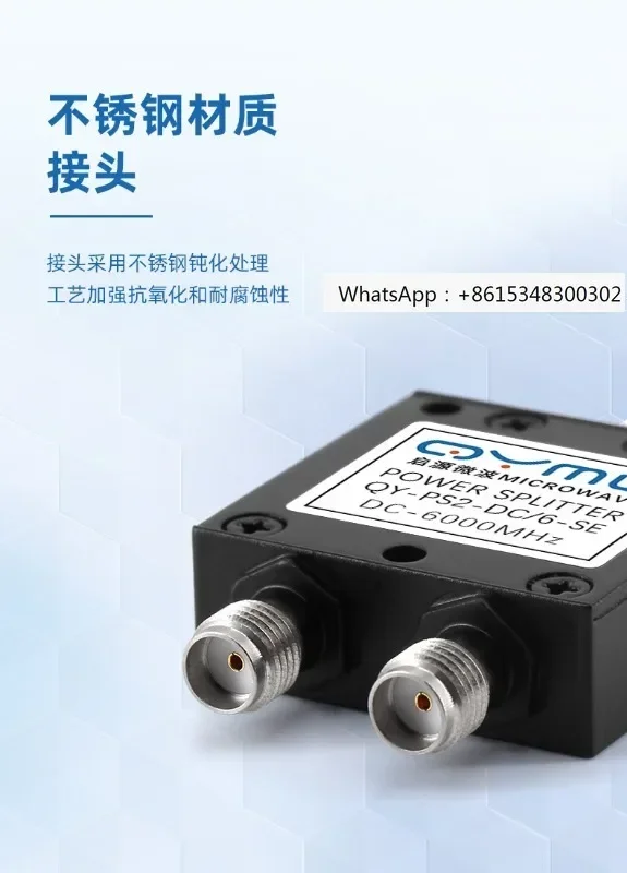 Qiyuan Microwave SMA Resistance Low Frequency Power Divider Divider 0-6G 0-3G Divider RF Coaxial Combiner