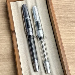 NATAMI Resin Vacuum Filling Ink Fountain Pen Handmade Long Blade Nib Calligraphy Pen Student Business Writing Stationery Gift