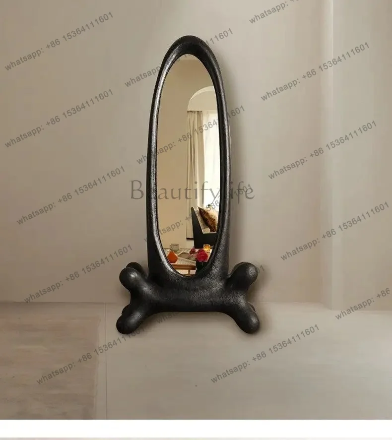 YJ Floor mirror Nordic classical art full-length mirror irregular cloakroom creative fashion special-shaped