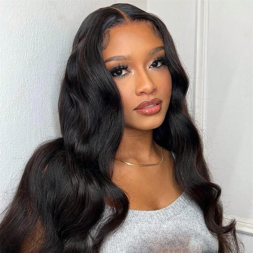 

13x4 Body Wave Lace Front Human Hair Wig For Women Remy Brazilian Human Hair Pre Plucked Body Wave Lace Frontal Wig 200% Density