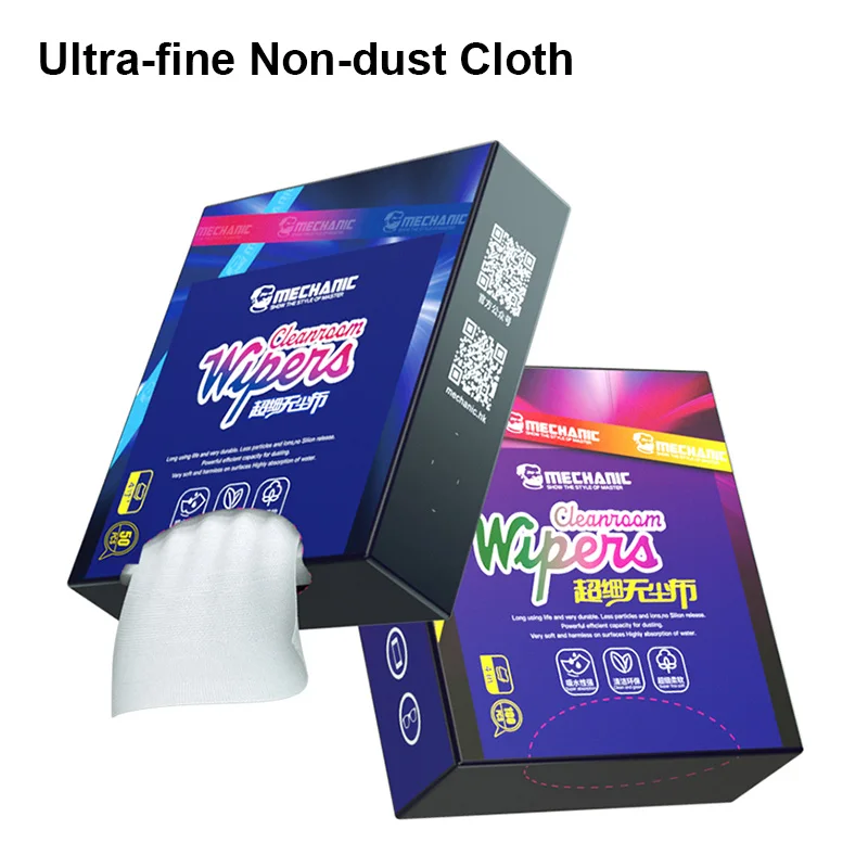 MECHANIC Ultra-Fine Non-Dust Cloth Wiping Tissue Drawer Design Anti-static Wiper Cloth for Camera Lens Screen Clean