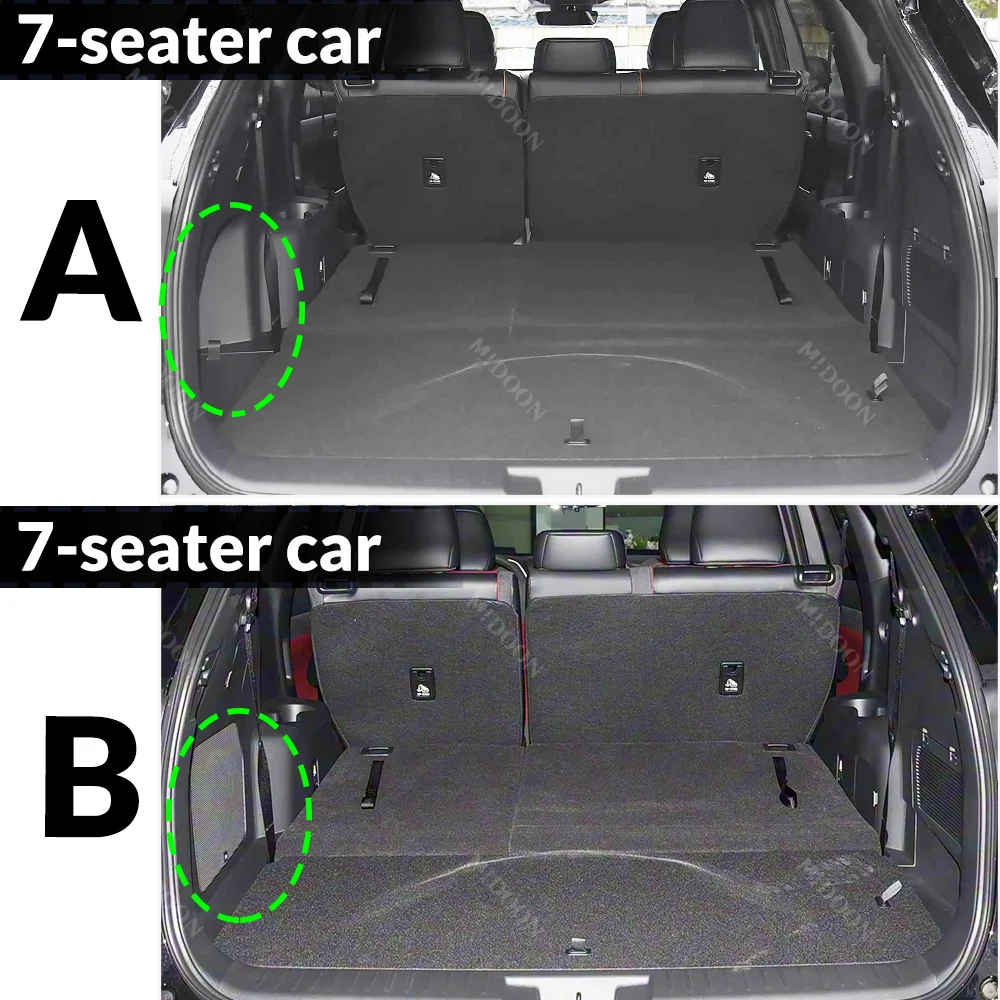 Auto Full Coverage Trunk Mat For Toyota Highlander XU70 Kluger (7-seat) 2020-2026 25 24 23 Car Cargo Liner Interior Accessories
