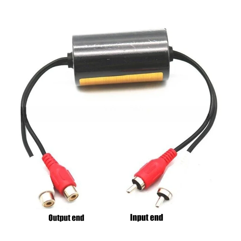 Upgraded Ground Noise Isolator, Noise Filter for Car Radio/Home Stereo Systems Noise Suppressor Reducer Alternator