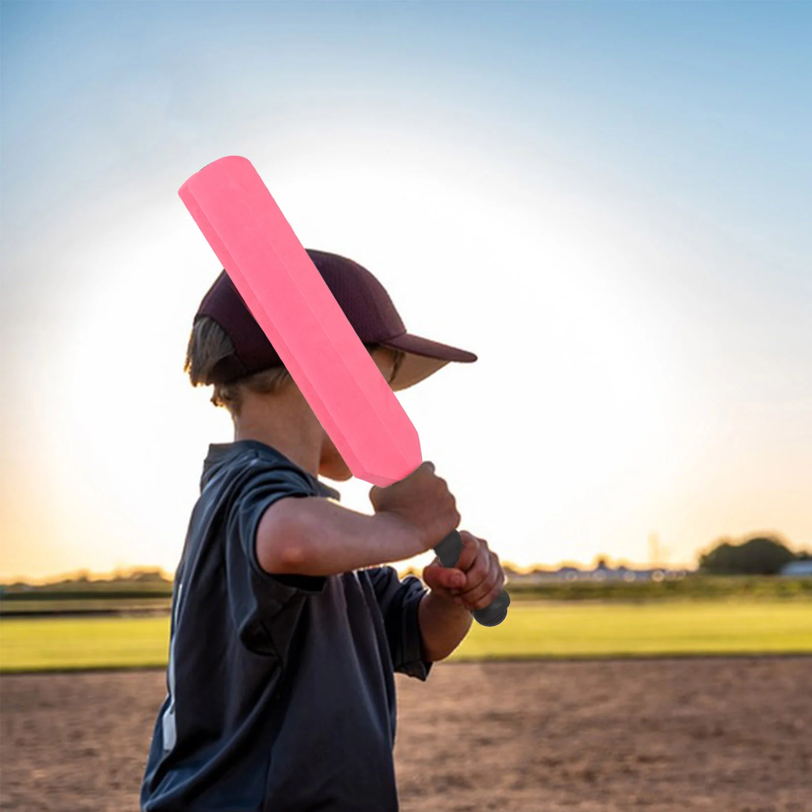 

1 Set Lightweight Eva Cricket Bat Ball Set For Kids Portable Durable Outdoor Indoor Play Children'S Sports Equipment Training