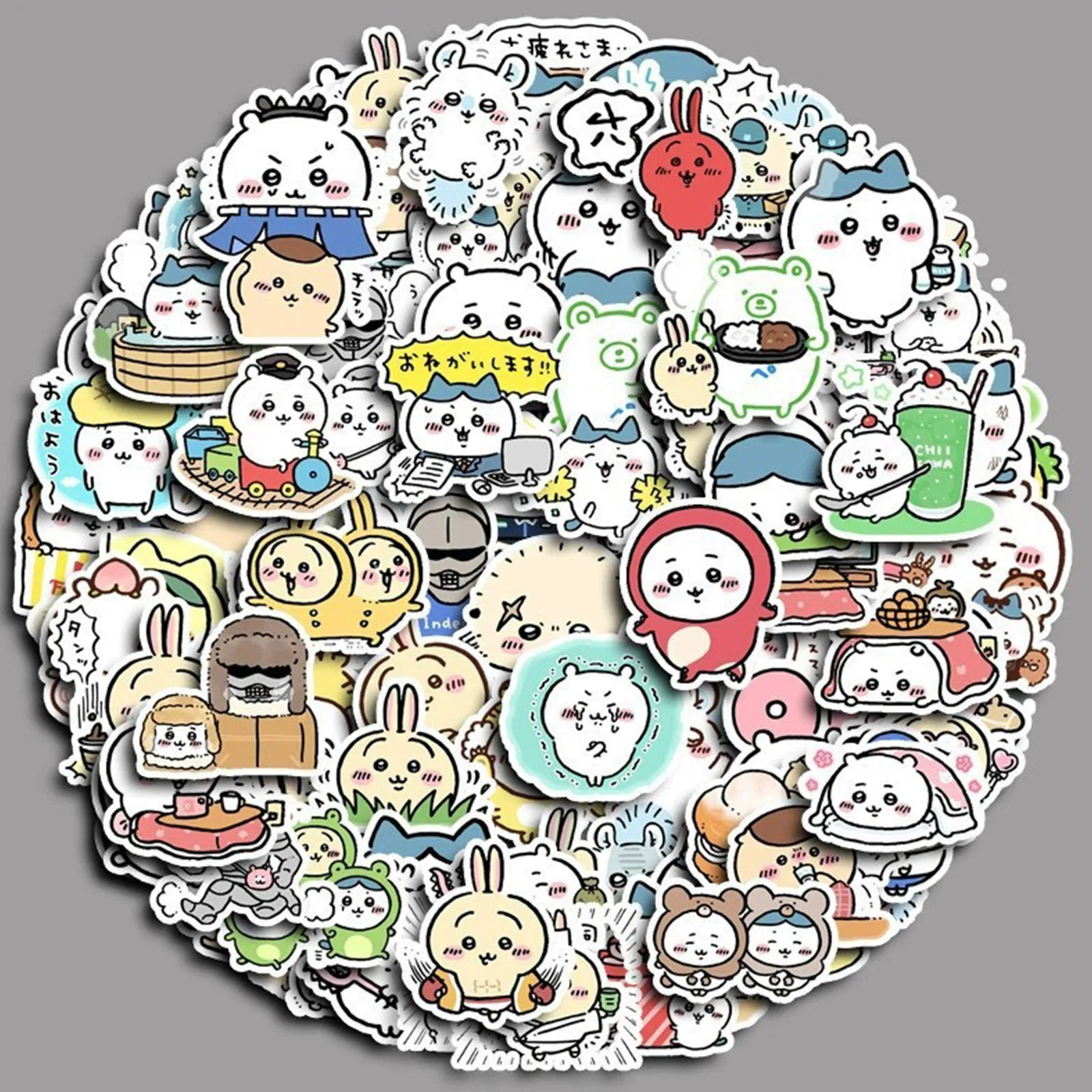 Multifunction Notebook Account Journaling Supplies Decoration Stickers Adorable Anime Sticker Water Cup Decorative Small Sticker