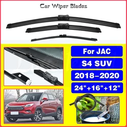 3PCS Car Wiper For JAC S4 SUV 2018 2019 2020 Front Rear Windshield Windscreen Wiper Blade Rubber Accessories 24