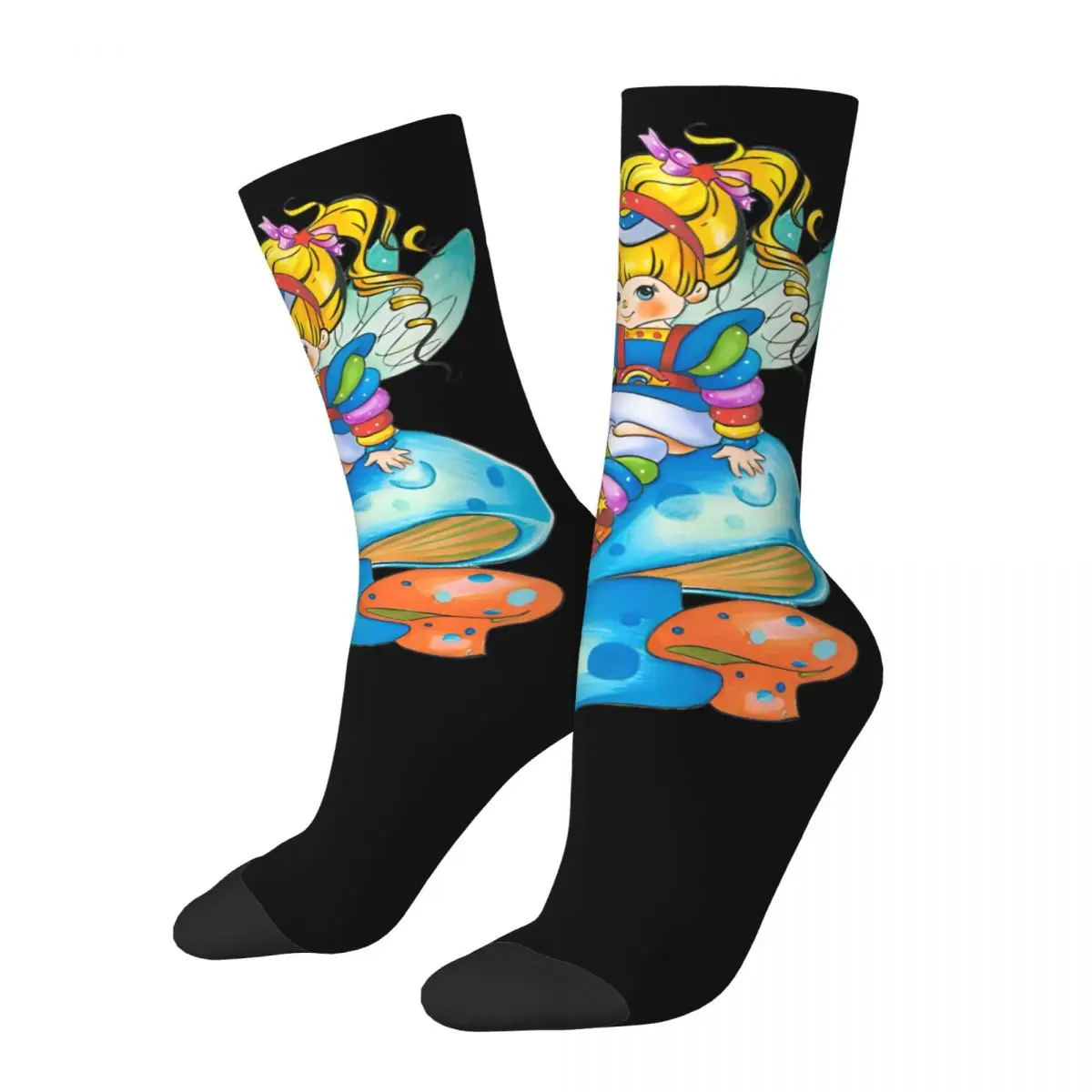 Rainbow Brite Stockings Unisex Men Socks Breathable Fashion Socks Autumn Running Sports Non Slip Graphic Socks Birthday Present