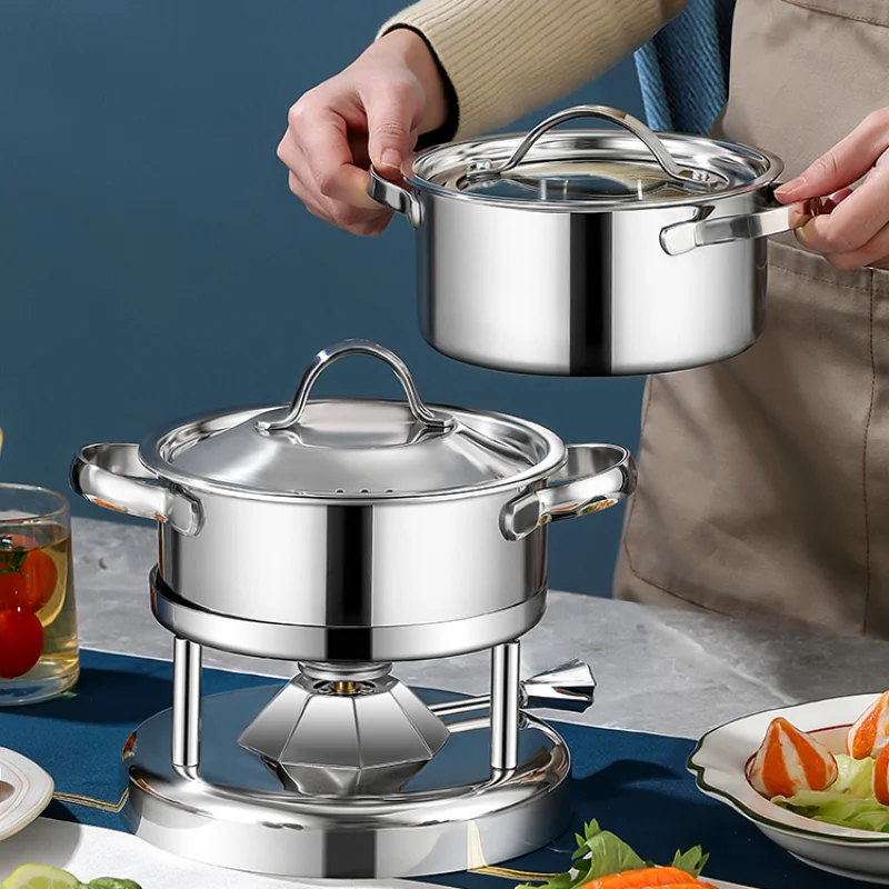 Gas stove inflatable small hot pot gas model household one person one pot outdoor portable commercial hotel