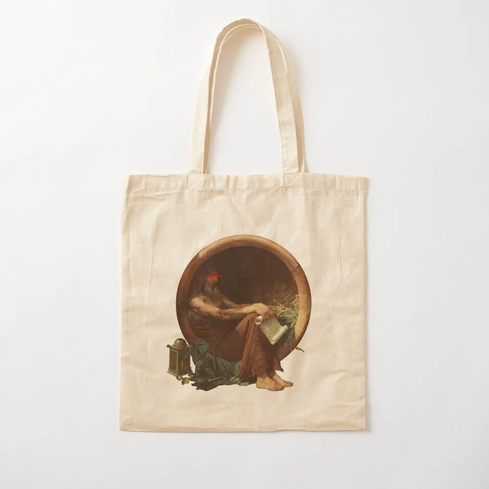 Diogenes of Sinope - Fun Philosophy Tote Bag حقائب نسائية حقيبة سيدة حمل حقيبة نسائية للشاطئ #2