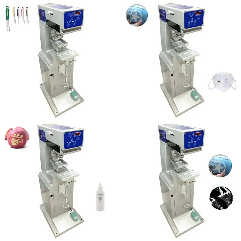1 Color Pneumatic Tampography Press for Baseball and Golf Logo Printing Machine