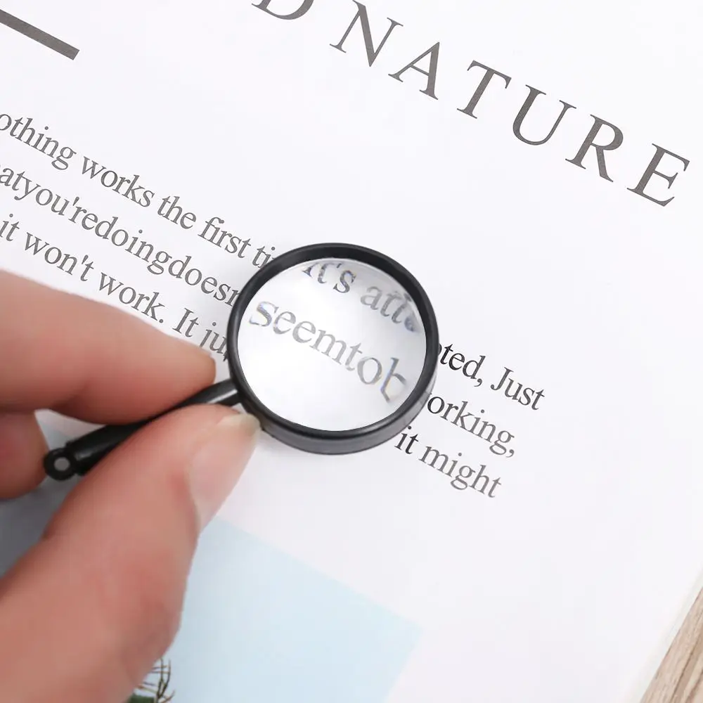 5X Magnifying Glass For Kids Seniors Handheld Reading Magnifier 25mm Magnifying Lens For Reading Science Nature Exploration