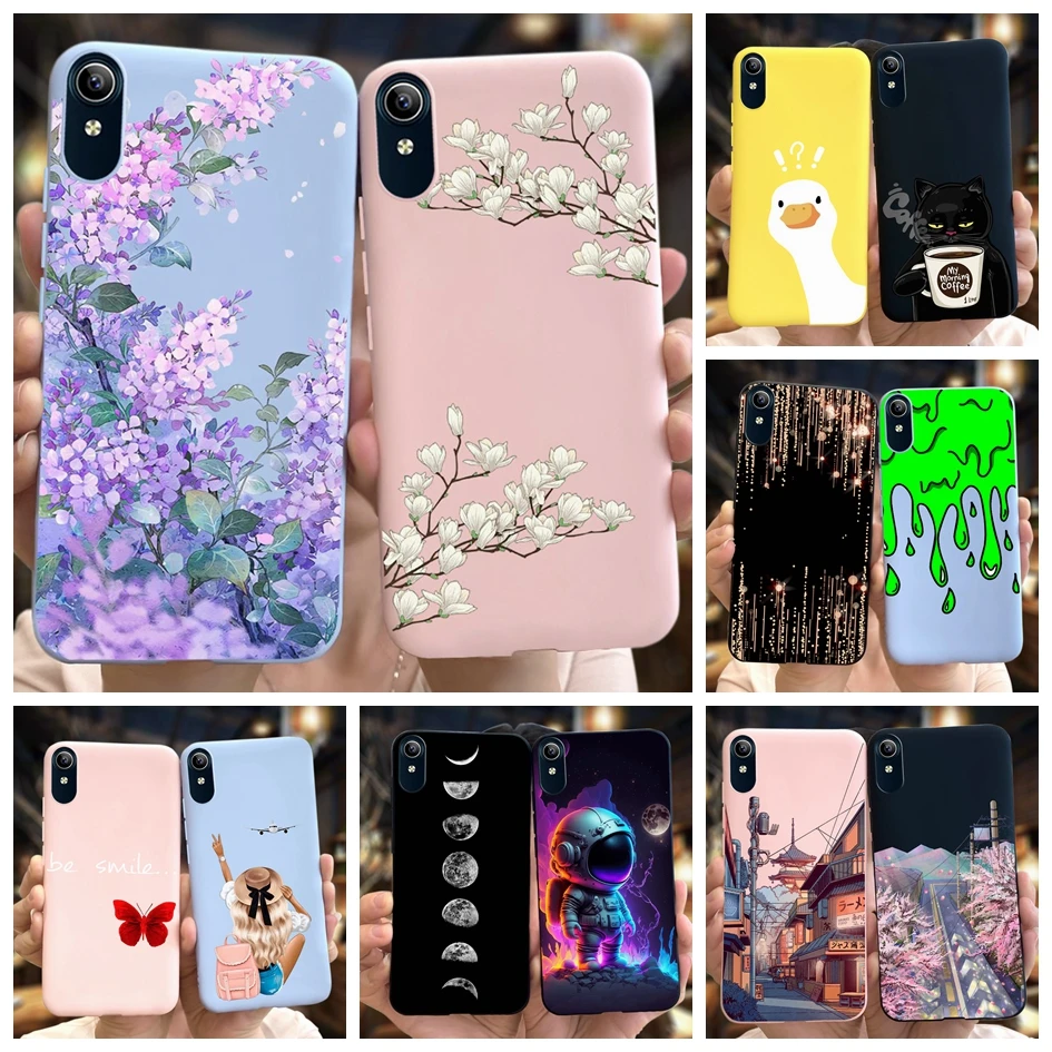 For Vivo Y91C 2020 Case 1820_19 Popular Flower Shockproof Silicone Soft TPU Back Cover For Vivo Y90 1908 1823 Y1S 1929 Phone Bag