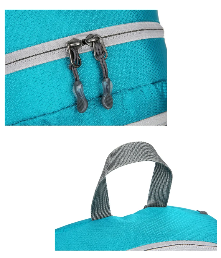 28l packbarer Rucksack faltbare ultraleichte Outdoor-Reisetasche großer zusammen klappbarer Rucksack Wander reise rucksack Bergsteiger-Tages rucksack Geringes Gewicht hohe Kapazität Wasserabweisendes Gewebe Top Punc – Detail 34