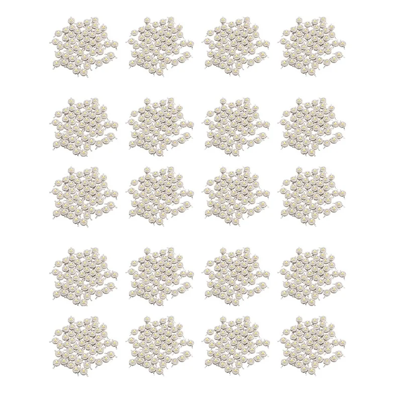 1000 قطعة 1 واط ديود عالية الطاقة كول الأبيض Led الخرز 1 واط مصباح رقاقة 3 فولت-3.4 فولت-AT36 #2