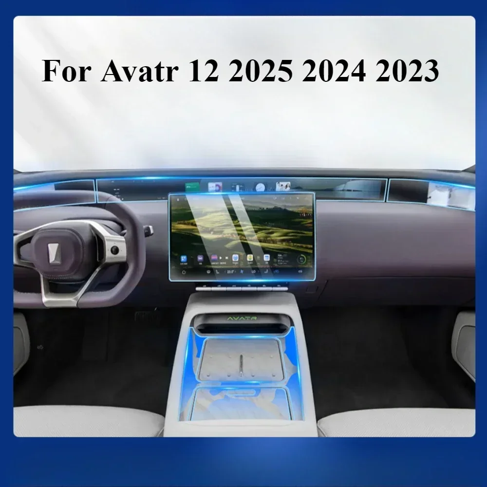 Para avvatr 12 2025 2024 2023 acessórios interiores filme transparente tpu painel de engrenagem navegação gps console central proteção ppf