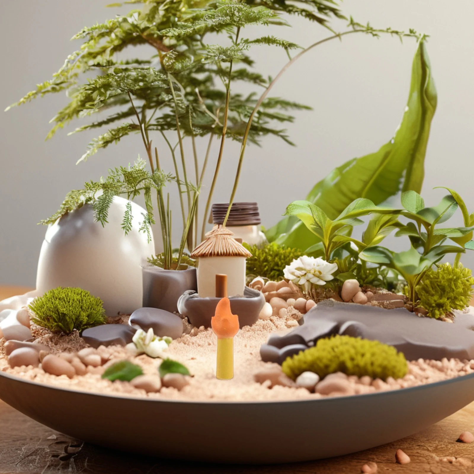 10 pçs resina em miniatura fogueira falso fogo micro paisagem acessório para festa de acampamento decoração fogueira artificial