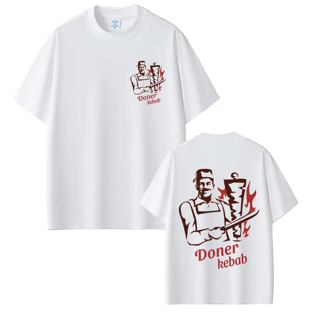

Doner Kebab Funny Meme Graphic T Shirt Men Women Cotton Oversized Short Sleeve T-shirt Casual Summer Oversized Unisex Streetwear