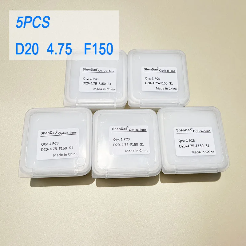 5 Stück D20 4.75 F150 D20 4.5 F150 F200 F400 F800 D16 D20 5.0 F60 Faserlaser-Kollimator Fokussierlinse – Detail 1