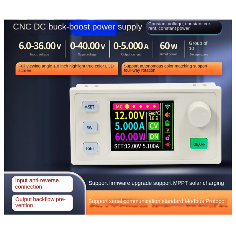 

ABWZ-SK60S CNC Adjustable Voltage Regulator Constant Voltage Constant Current Solar Charging Module