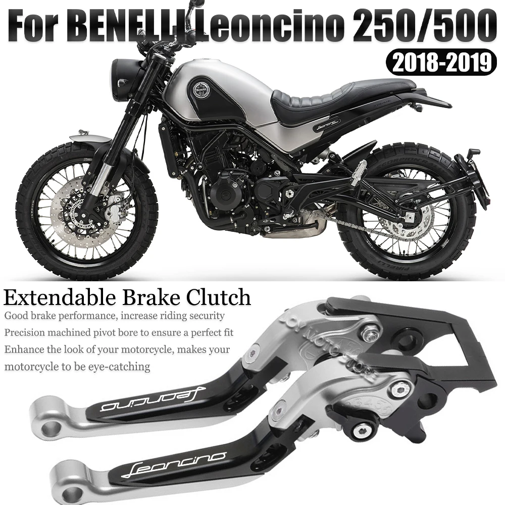 

For Benelli Leoncino250 500 2018-2019 Motorcycle Accessories CNC Brake Clutch Levers Adjustable Extendable Handlebar Grips