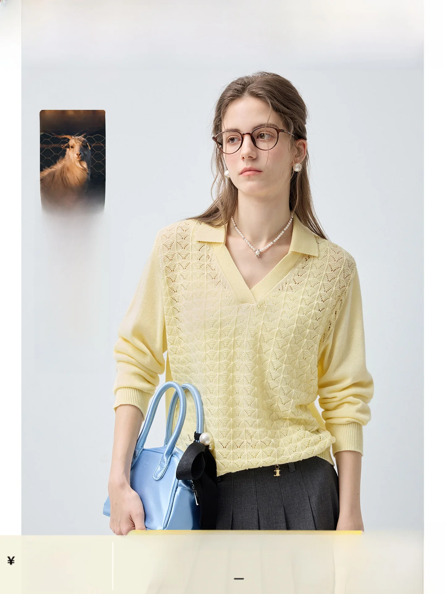 

plus Size Women's Knitted Woolen Sweater Long Sleeve Hollow out Design Spring Slimming Top Comfortable Breathable Commute Style